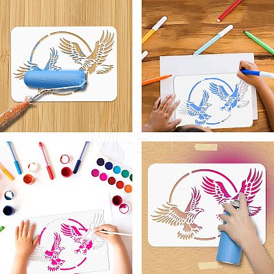 PET Hollow Out Drawing Painting Stencils DIY-WH0421-0028-1