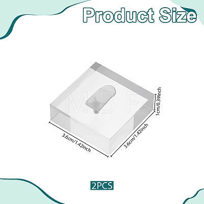 Acrylic Jewelry Single Ring Display Stands ODIS-WH0099-246-1