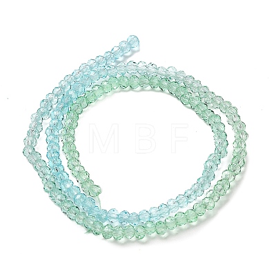 Transparent Painted Glass Beads Strands DGLA-A034-T1mm-A16-1