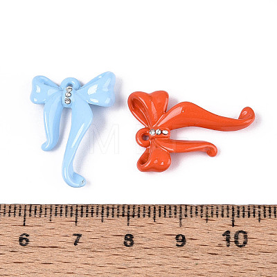 Spray Painted Alloy Pendants PALLOY-N181-16-1