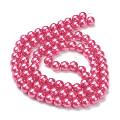 Glass Pearl Beads Strands HY-XCP0001-05C-03-1