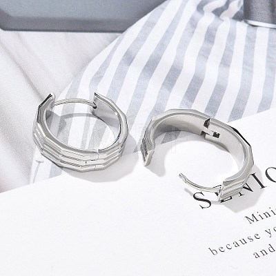 304 Stainless Steel Hoop Earrings for Women EJEW-C096-53P-1