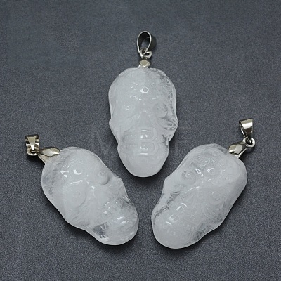 Natural Quartz Crystal Pendants G-P393-A04-1