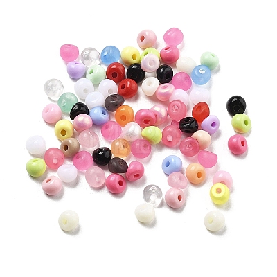 Acrylic Imitation Pearl Beads OACR-D300-01A-1