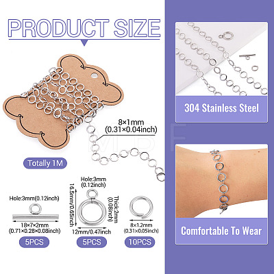 DIY Chain Necklace/Bracelets Kits DIY-TA0015-94-1