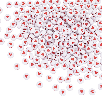 290Pcs Opaque Acrylic Beads ACRP-LP0001-01-1