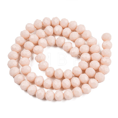 Opaque Solid Color Glass Beads Strands X-EGLA-A034-P10mm-D17-1