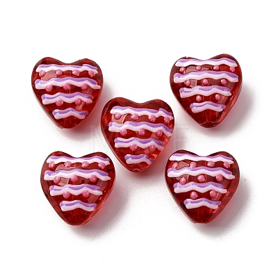Glass Enamel Beads GLAA-Q125-01D-1