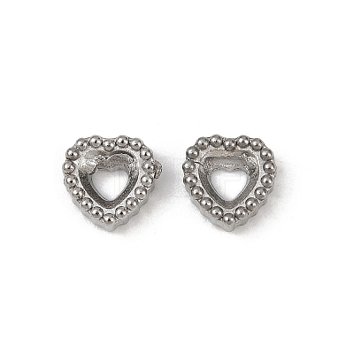 304 Stainless Steel Rhinestone Cabochon Settings STAS-G356-04P-03-1