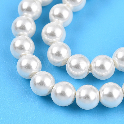 Baking Painted Pearlized Glass Pearl Bead Strands HY-N002-3mm-A11-1