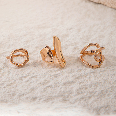 3Pcs Alloy Finger Rings Sets WG7802C-20-1