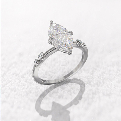 Brass Pave Cubic Zirconia Finger Rings FS-WG1A7FF-03-1