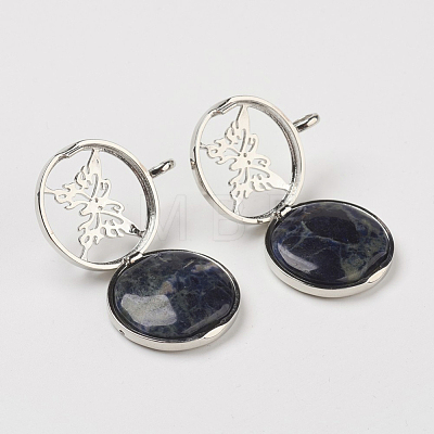 Natural Sodalite Pendants G-G910-G11-1