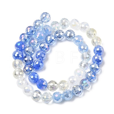 Electroplate Glass Beads Strands LS-EGLA-D300-06-8mm-21-1