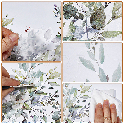 Plant PVC Self Adhesive Decorative Stickers DIY-WH0491-37A-1