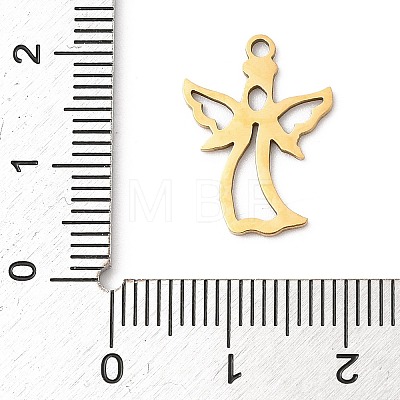 201 Stainless Steel Pendants STAS-Q341-10G-1