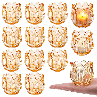 26Pcs Glass Candle Cups AJEW-WA0004-69A-1