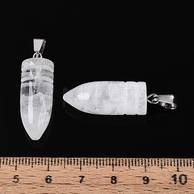 Natural Quartz Crystal Pendants G-N349-16P-09-1