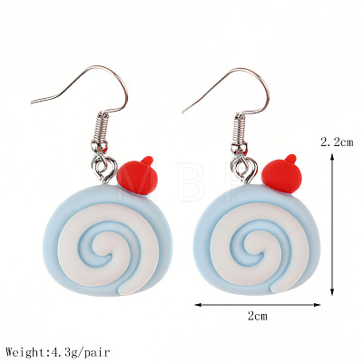 Food Theme Resin Dangle Earrings FS-WGC167F-13-1