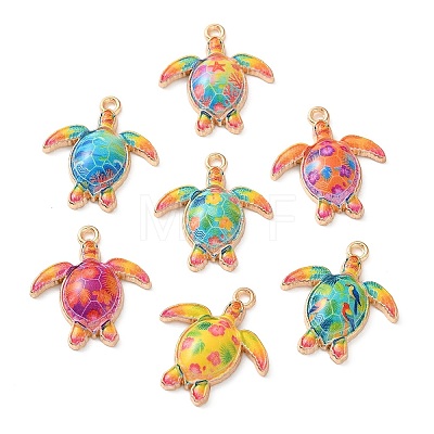 Printed Alloy Pendants AL-CBAFB12-04G-1