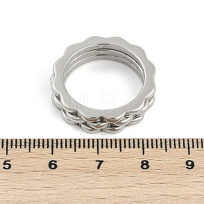 304 Stainless Steel Finger Ring for Women RJEW-A052-01A-P-1