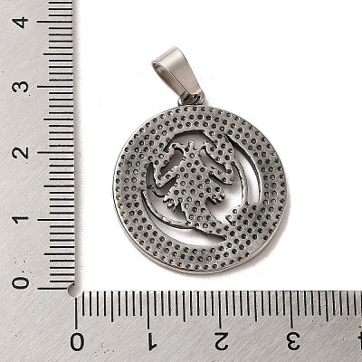 304 Stainless Steel Pendants STAS-C084-01F-AS-1