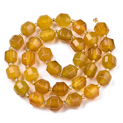 Natural Agate Beads Strands G-T131-82B-14-1