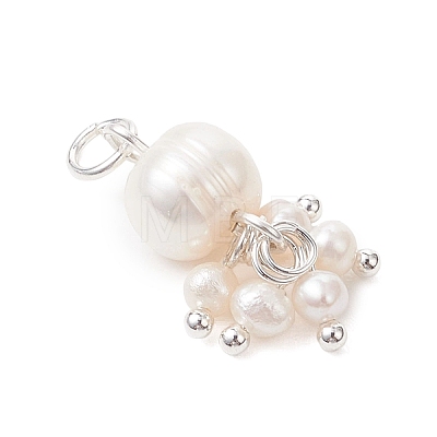 Potato Natural Cultured Freshwater Pearl Pendants PALLOY-JF04749-02-1