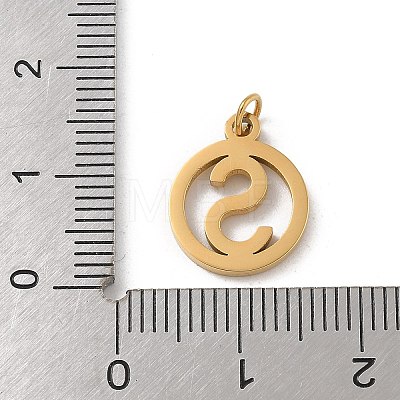 304 Stainless Steel Charms
with Jump Ring STAS-R001-02G-S-1
