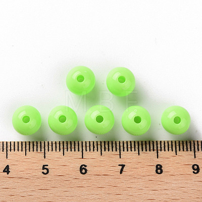 Opaque Acrylic Beads X-MACR-S370-C8mm-A30-1