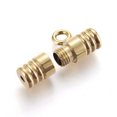 304 Stainless Steel Screw Clasps STAS-P237-18G-1