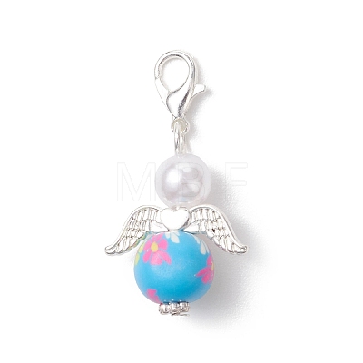 Handmade Polymer Clay Pendants HJEW-JM04650-1