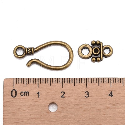Tibetan Style Hook and Eye Clasps MLF1278Y-1