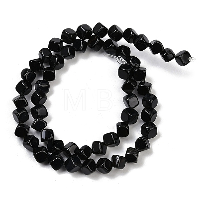 Natural Black Onyx(Dyed & Heated) Beads Strands G-A257-A01-01-1