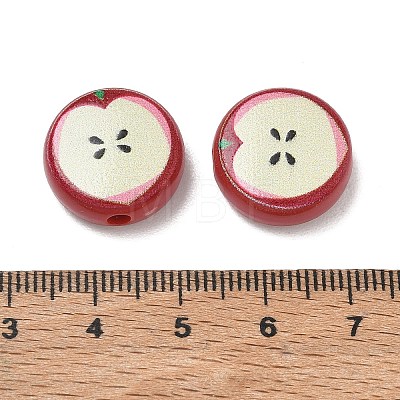 Printed Opaque Acrylic Beads AC-CBA8A38-01B-1
