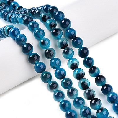 Dyed Natural Agate Beads Strands G-T141-14B-1