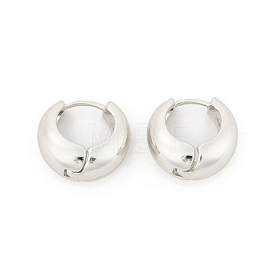 Brass Hoop Earrings for Women EJEW-U041-02P-1