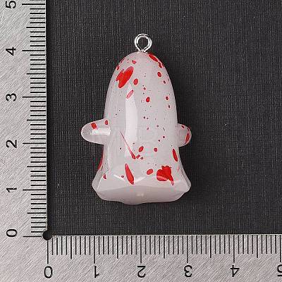 Halloween Theme Luminous Resin Pendants RESI-S06-01B-1