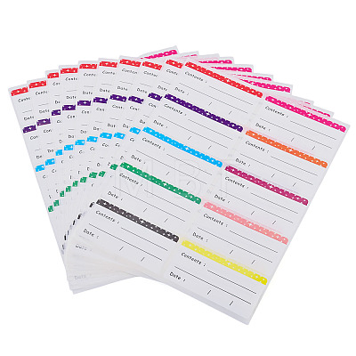 10 Sheets Paper Self Adhesive Stickers DIY-TADJ0001-18-1