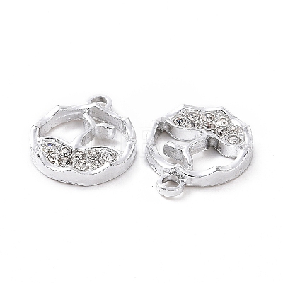 Alloy Rhinestone Charms ALRI-C008-01P-1