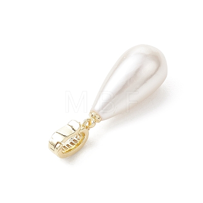 Electroplate Shell Pearl Pendants PALLOY-JF04940-03-1