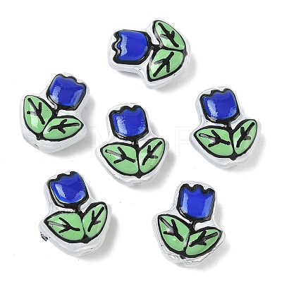 Transparent Glass Enamel Beads LAMP-C023-01B-1