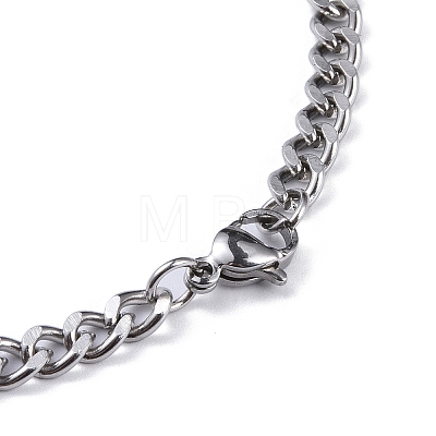 304 Stainless Steel Pendant Necklaces NJEW-C042-01P-1