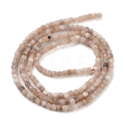 Natural Peach Moonstone Beads Strands G-B093-C01-01-1