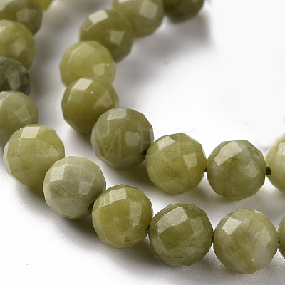 Natural Canada Jade Beads Strands G-S362-124E-1