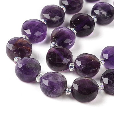 Natural Amethyst Bead Strands G-C116-A03-01-1