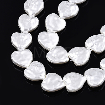 ABS Plastic Imitation Pearl Beads Strands X-KY-N015-09-B01-1