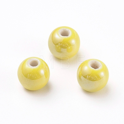 Handmade Porcelain Beads PORC-D001-8mm-16-1