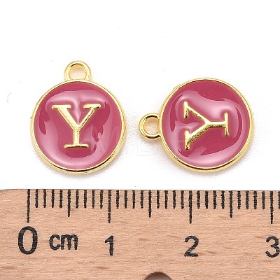 Golden Plated Alloy Enamel Charms LS-ENAM-S118-08Y-1
