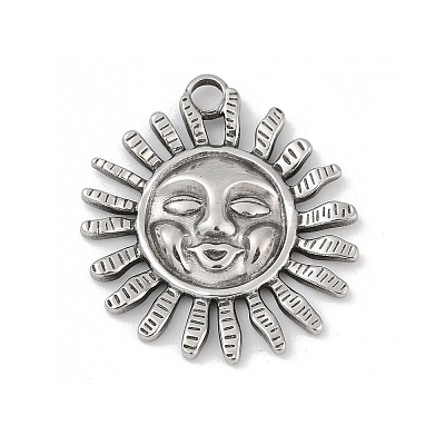 304 Stainless Steel Pendants STAS-D366-01I-P-1